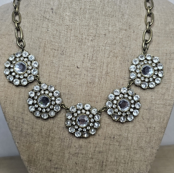 Crystal Statement Necklace by J.Crew Y2K - Picture 4 of 5